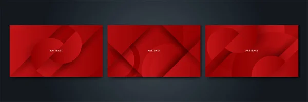 Abstract Red Background Minimal Abstract Creative Overlap Digital Background Modern — Stockvektor