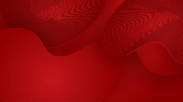 Fondo Rojo Abstracto Ilustración Vectorial — Archivo Imágenes Vectoriales