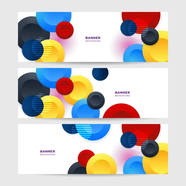 Blaue Und Graue Bunte Hochglanzquadrate Abstrakten Tech Banner Design Geometrischer — Stockvektor