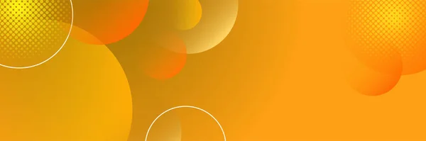 Abstrakter Minimal Orangefarbener Banner Hintergrund Mit Geometrischen Kreativen Und Minimalen — Stockvektor