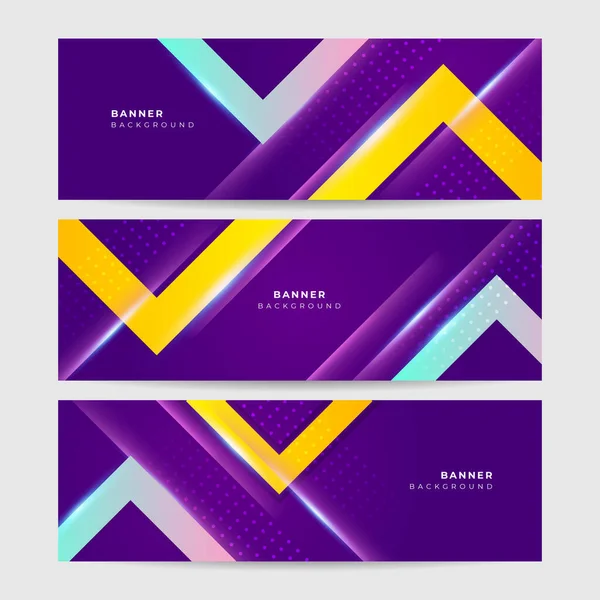 Abstrakt Bunt Bunt Polygon Banner Design Vorlage Hintergrund — Stockvektor