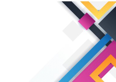 Modern geometrik renkli soyut tasarım arkaplanı