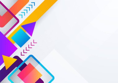 Geometrik tasarım soyut arkaplan ve beyaz boş alan. İş dünyası, şirket, kurum, parti, şenlik, seminer ve görüşmeler için uygun.