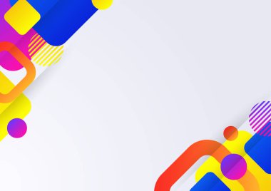 Asgari renk soyut gradyan afiş şablonu arka planı. Beyaz boşluk ile modern vektör dalga şekli çizimi.