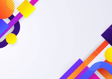 Asgari renk soyut gradyan afiş şablonu arka planı. Beyaz boşluk ile modern vektör dalga şekli çizimi.