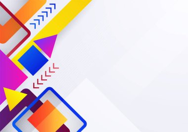 Asgari renk soyut gradyan afiş şablonu arka planı. Beyaz boşluk ile modern vektör dalga şekli çizimi.