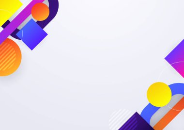 Asgari renk soyut gradyan afiş şablonu arka planı. Beyaz boşluk ile modern vektör dalga şekli çizimi.