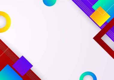 Modern soyut kapaklar seti, minimal kapaklar tasarımı. Renkli geometrik arkaplan, vektör çizimi. İş dünyası, şirket, kurum, parti, şenlik, seminer ve görüşmeler için uygun.