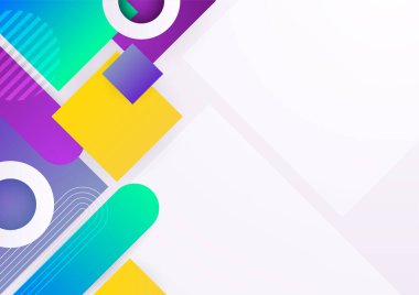 Modern soyut kapaklar seti, minimal kapaklar tasarımı. Renkli geometrik arkaplan, vektör çizimi. İş dünyası, şirket, kurum, parti, şenlik, seminer ve görüşmeler için uygun.