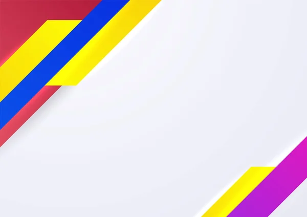 Minimal Färg Abstrakt Lutning Banner Mall Bakgrund Modern Vektor Våg — Stock vektor