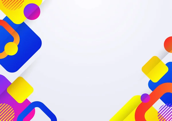 Couleur Minimale Abstraite Dégradé Bannière Modèle Fond Illustration Forme Onde — Image vectorielle