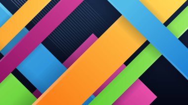 Modern renkli eğimli geometrik şekil arkaplanı