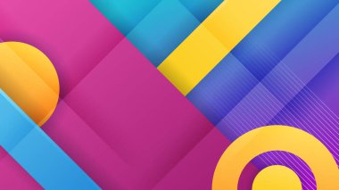 Geometrik gradyan soyut mavi pembe renkli tasarım arka planı