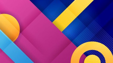 Geometrik gradyan soyut mavi renkli tasarım arkaplanı