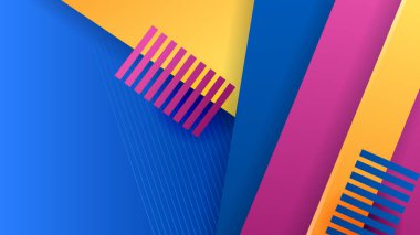 Geometrik gradyan soyut mavi renkli tasarım arkaplanı