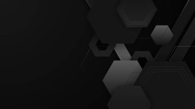 Soyut siyah arkaplan. Vektör soyut grafik tasarım sancak deseni sunum arkaplan şablonu.