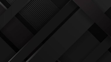 Soyut siyah arkaplan. Vektör soyut grafik tasarım sancak deseni sunum arkaplan şablonu.