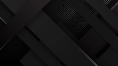 Soyut siyah arkaplan. Vektör soyut grafik tasarım sancak deseni sunum arkaplan şablonu.