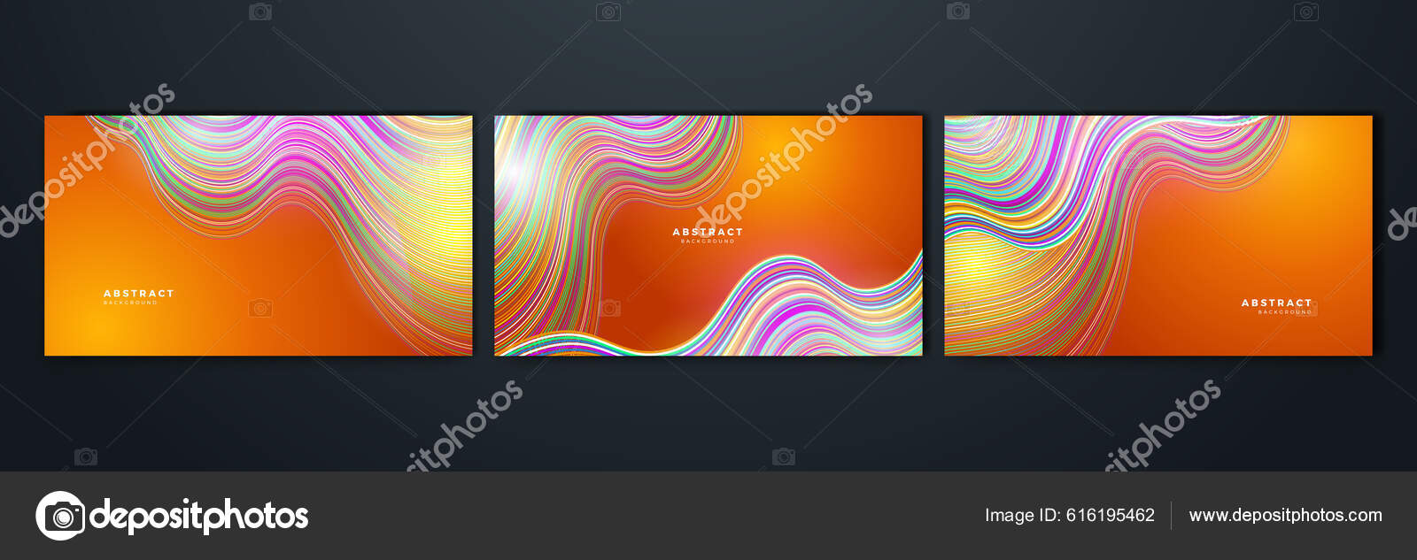 Red Yellow Gradient Geometric Shape Background Stock Vector by ...