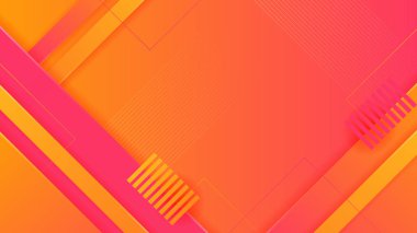 Soyut turuncu ve pembe arka plan. Vektör soyut grafik tasarım sancak deseni sunum arkaplan şablonu.