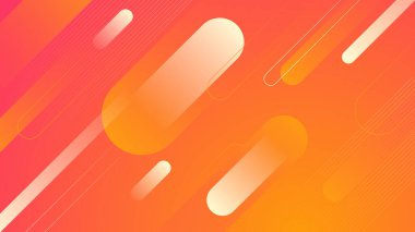 Soyut turuncu ve pembe arka plan. Vektör soyut grafik tasarım sancak deseni sunum arkaplan şablonu.