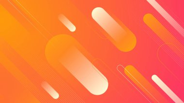 Soyut turuncu ve pembe arka plan. Vektör soyut grafik tasarım sancak deseni sunum arkaplan şablonu.