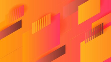 Soyut turuncu ve pembe arka plan. Vektör soyut grafik tasarım sancak deseni sunum arkaplan şablonu.