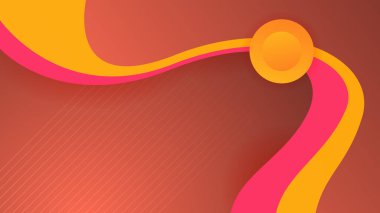 Soyut turuncu ve pembe arka plan. Vektör soyut grafik tasarım sancak deseni sunum arkaplan şablonu.