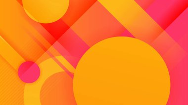 Soyut turuncu ve pembe arka plan. Vektör soyut grafik tasarım sancak deseni sunum arkaplan şablonu.
