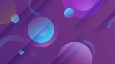 Soyut mor menekşe ve mavi teknoloji arka planı. Vektör soyut grafik tasarım sancak deseni sunum arkaplan şablonu.