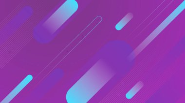 Soyut mor menekşe ve mavi teknoloji arka planı. Vektör soyut grafik tasarım sancak deseni sunum arkaplan şablonu.