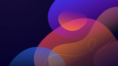 Renkli şekil soyut tasarım arka planına sahip Geometrik soyut arkaplan