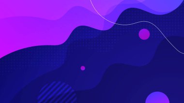 Renkli şekilli soyut tasarım arka planına sahip geometrik mor soyut arkaplan