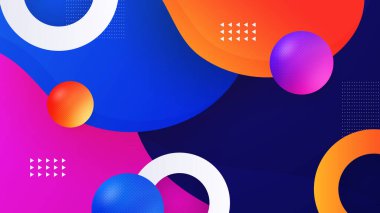 Turuncu mavi renk gradyanı olan soyut arkaplan