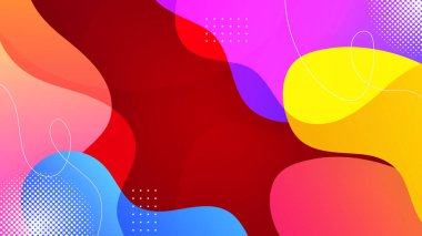 Modern yaz soyut geometrik kaplamaları