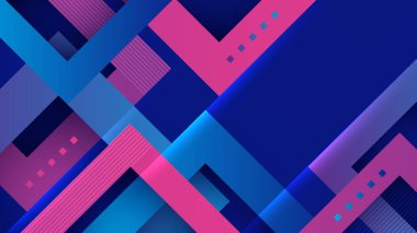 Soyut mor menekşe ve mavi teknoloji arka planı. Vektör soyut grafik tasarım sancak deseni sunum arkaplan şablonu.