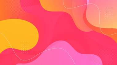 Soyut turuncu ve pembe arka plan. Vektör soyut grafik tasarım sancak deseni sunum arkaplan şablonu.