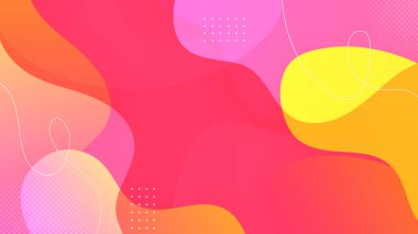 Soyut turuncu ve pembe arka plan. Vektör soyut grafik tasarım sancak deseni sunum arkaplan şablonu.