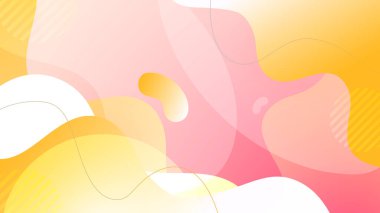 Soyut turuncu ve pembe arka plan. Vektör soyut grafik tasarım sancak deseni sunum arkaplan şablonu.