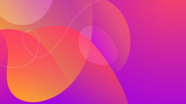 Soyut turuncu ve pembe arka plan. Vektör soyut grafik tasarım sancak deseni sunum arkaplan şablonu.
