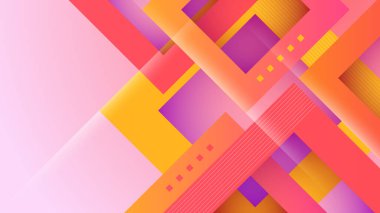 Soyut turuncu ve pembe arka plan. Vektör soyut grafik tasarım sancak deseni sunum arkaplan şablonu.