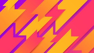 Soyut turuncu ve pembe arka plan. Vektör soyut grafik tasarım sancak deseni sunum arkaplan şablonu.