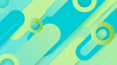 Soyut yeşil teknoloji geçmişi. Vektör soyut grafik tasarım sancak deseni sunum arkaplan şablonu.