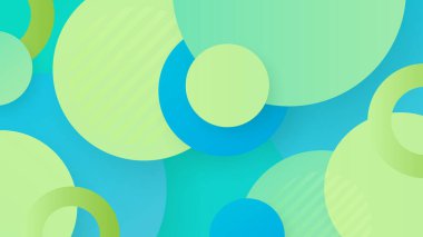 Soyut yeşil teknoloji geçmişi. Vektör soyut grafik tasarım sancak deseni sunum arkaplan şablonu.