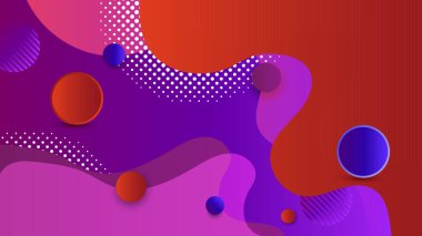 Modern soyut arkaplan hipster tasarımı. Sarı, turuncu ve mavi üst üste bindirme arkaplanı.