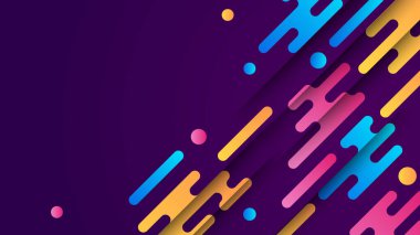 Renkli şekil soyut tasarım arka planına sahip dinamik gradyan