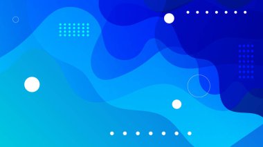 Dalgalı sıvı konsept tasarımlı soyut mavi arkaplan