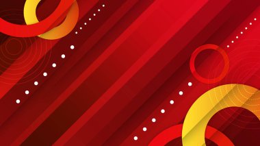 Kırmızı ve sarı gradyan geometrik arkaplan