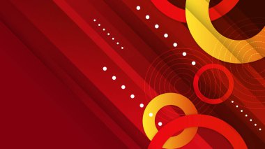 Kırmızı ve sarı gradyan geometrik arkaplan