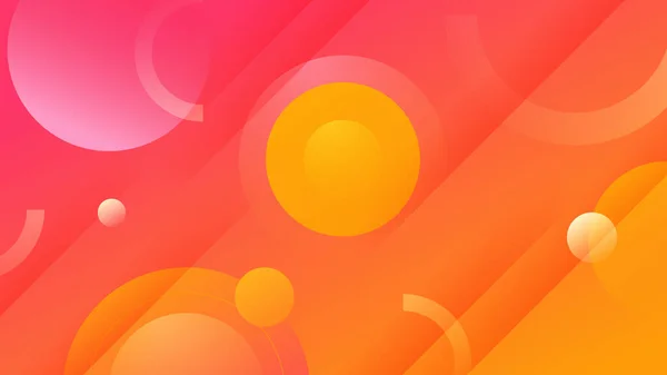 抽象オレンジとピンクの背景 ベクトル抽象グラフィックデザインバナーパターンプレゼンテーション背景Webテンプレート — ストックベクタ